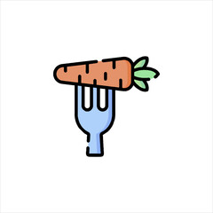 sausage on a fork