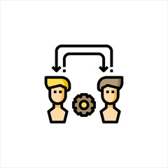 vector illustration of a man icon