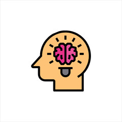 human head with gears