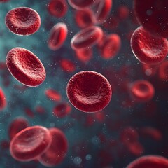 Fototapeta premium Red Blood Cells in Circulation