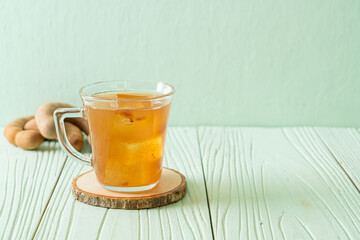 Delicious sweet drink tamarind juice and ice cube