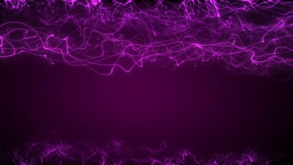 4k abstract looped backgrounds with glow particles with depth of field. 