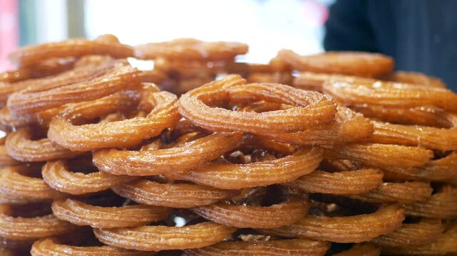 Discovering delicious turkish sweet churros 