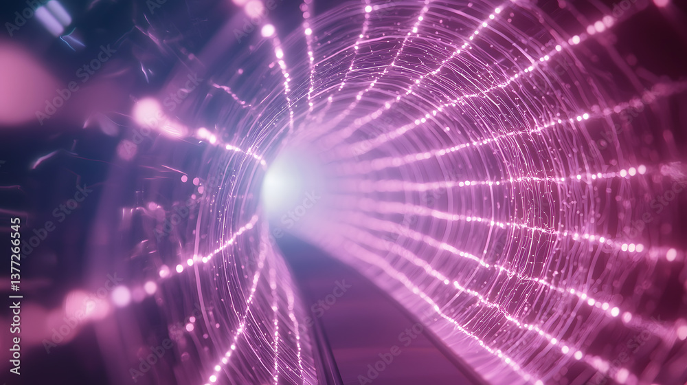 Poster neural network flow visualization digital space abstract wallpaper high-tech background dynamic pers