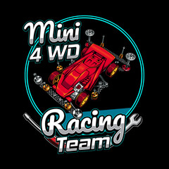 Mini 4wd racing team logo