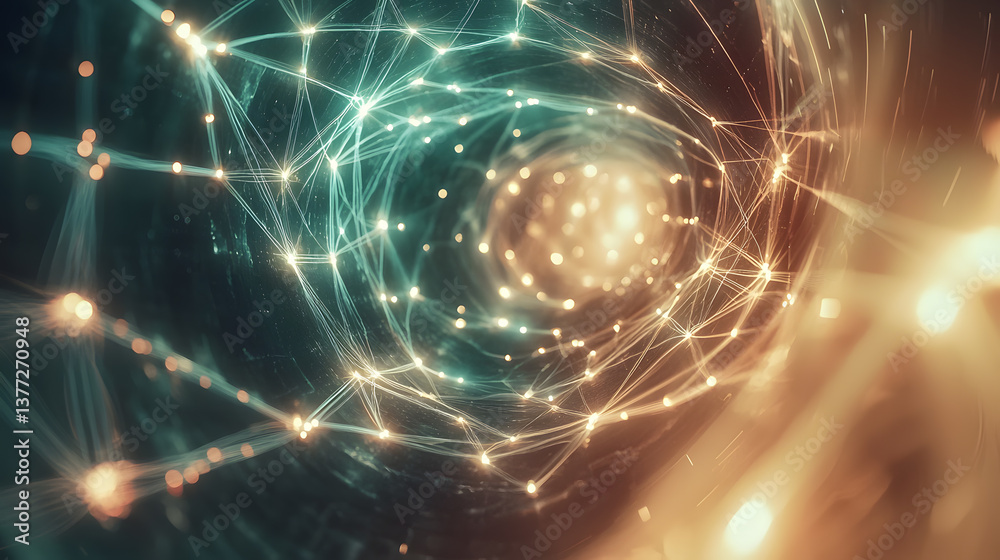 Poster dynamic neural networks background wallpaper exploring ai smart flows in technology abstract concept