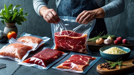 Vacuum Sealed Meat: Beef,Pork & Poultry