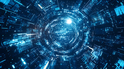 Augmented reality visualization without devices digital realm abstract wallpaper futuristic background technology concept