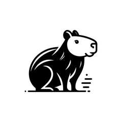 Capybara icon with transparent background