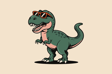 cool dinosaur Black and White Vector © somaiya