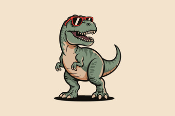 cool dinosaur Black and White Vector