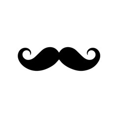 Moustache icon with transparent background