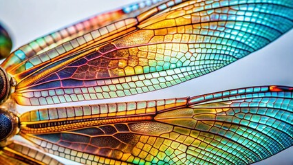 Macro Photography: Dragonfly Wing Detail, Stunning Insect Closeup