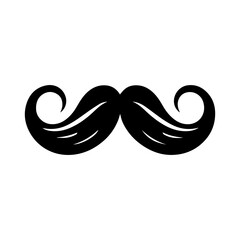 Moustache icon with transparent background