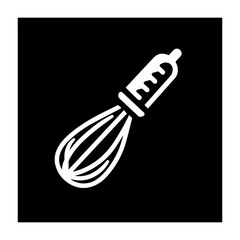 Baking whisk icon with transparent background