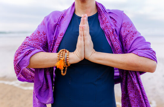 Hands in prayer position