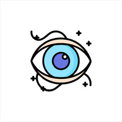 blue eyes with a smile