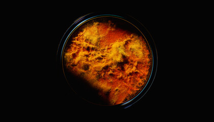 Mesmerizing Abstract Visualization of Dust in a Perfect cercle 