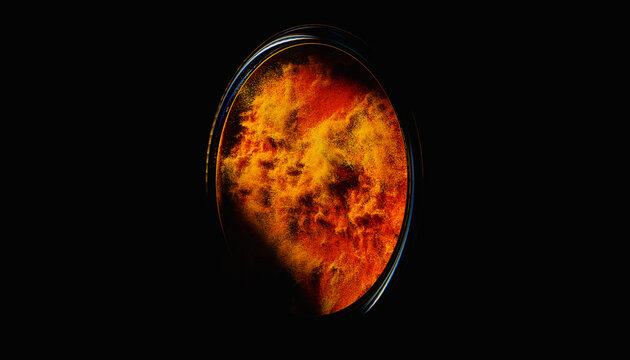 Mesmerizing Abstract Visualization of Dust in a Perfect cercle 