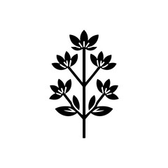 Wildflower icon with transparent background