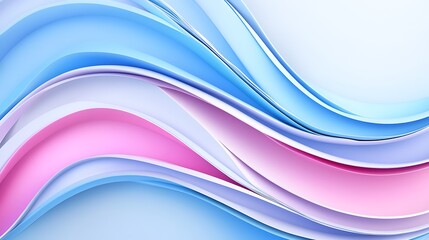 Obraz premium Abstract Colorful Layers Creating Beautiful Wavy Forms In The Design