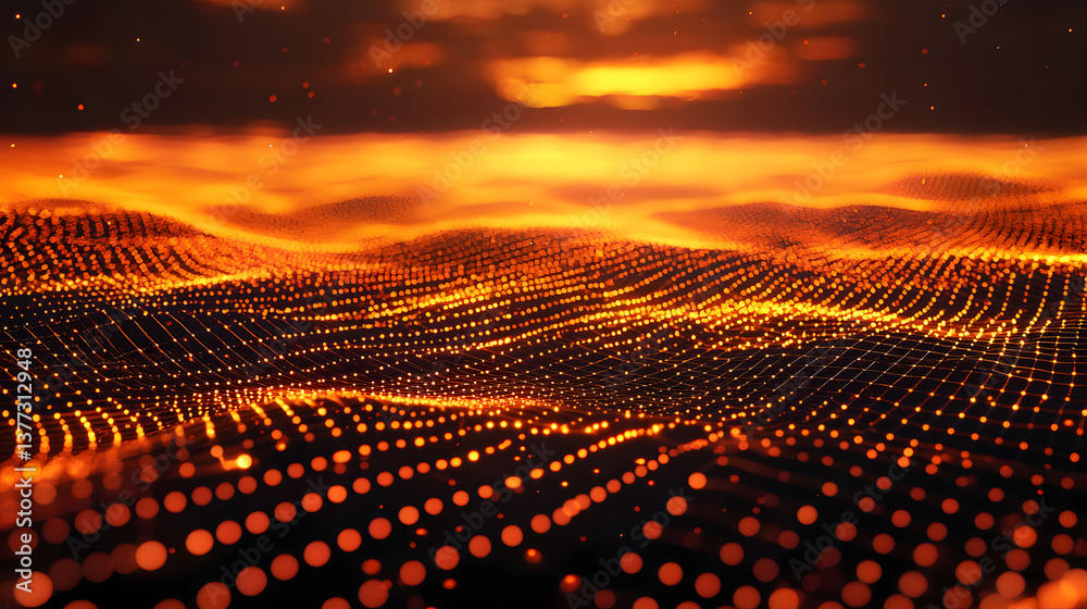 Poster dynamic quantum computing visualization digital realm wallpaper background abstract environment arti