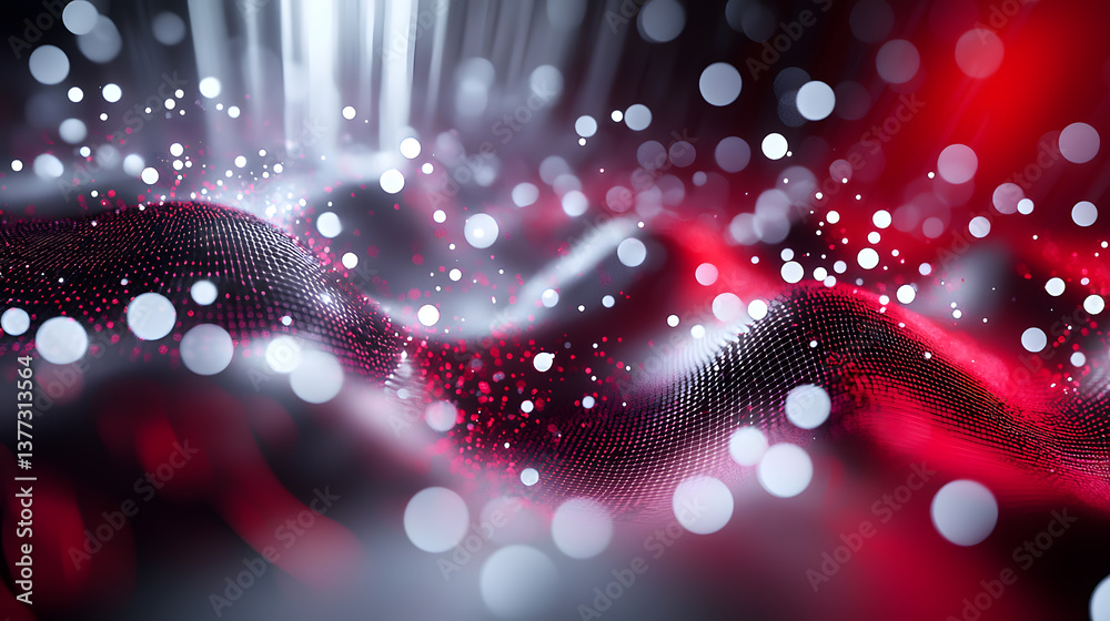 Poster dynamic quantum computing visuals abstract background wallpaper colorful data patterns technology en