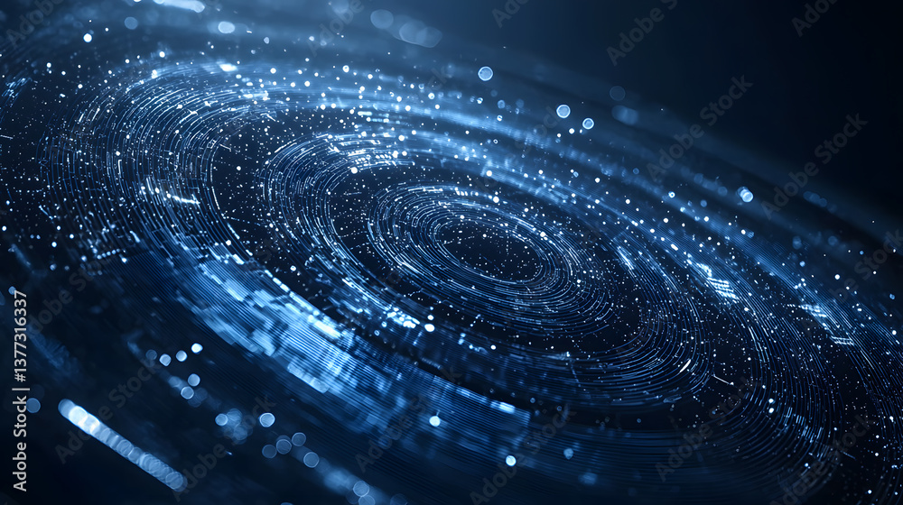 Poster quantum computing visualizations multidimensional data background wallpaper technology dark environm