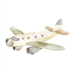 Airplane watercolor