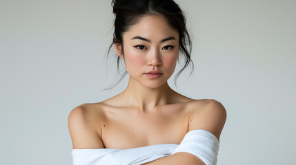 悲しみに暮れる女性の肖像