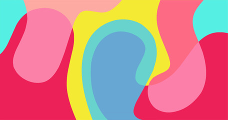 Colorful abstract fluid background in vibrant summer tones. Modern and dynamic design perfect for banners, posters, web templates, social media, and branding visuals.