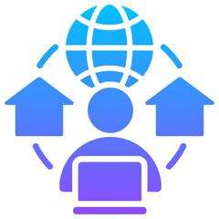 Remote Work Icon