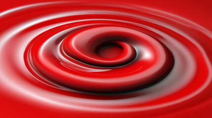 Red swirling liquid creates mesmerizing effect