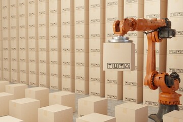 Robot arm Industrial technology Arm Robot AI manufacture Box product manufacturing industry technology Product export import Products food cosmetics apparel warehouse mechanical Auto parts car	