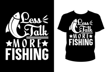Less talk more fishing - Art files for Cricut and Silhouette. You can edit them with Adobe Illustrator.
