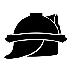Naklejka premium Construction Helmet Icon - Vector Graphic