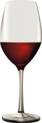 Glass of Red Wine | Vector | Mesh Gradient | SVG
