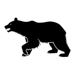 Bear Silhouette Vector Graphic