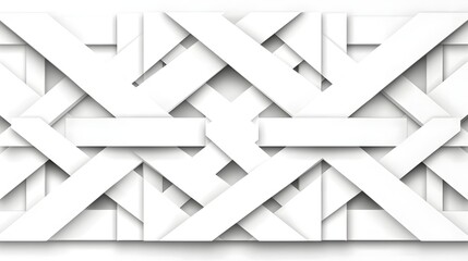 Intricate White Geometric Pattern with Layered Lines and Textures for Modern Design
