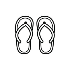 Flip Flop Outline: Essential Summer Footwear Design