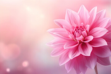 A stunning pink flower with delicate petals, set against a soft, blurred background, perfect for adding a touch of elegance to any project.