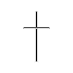 cross on white background