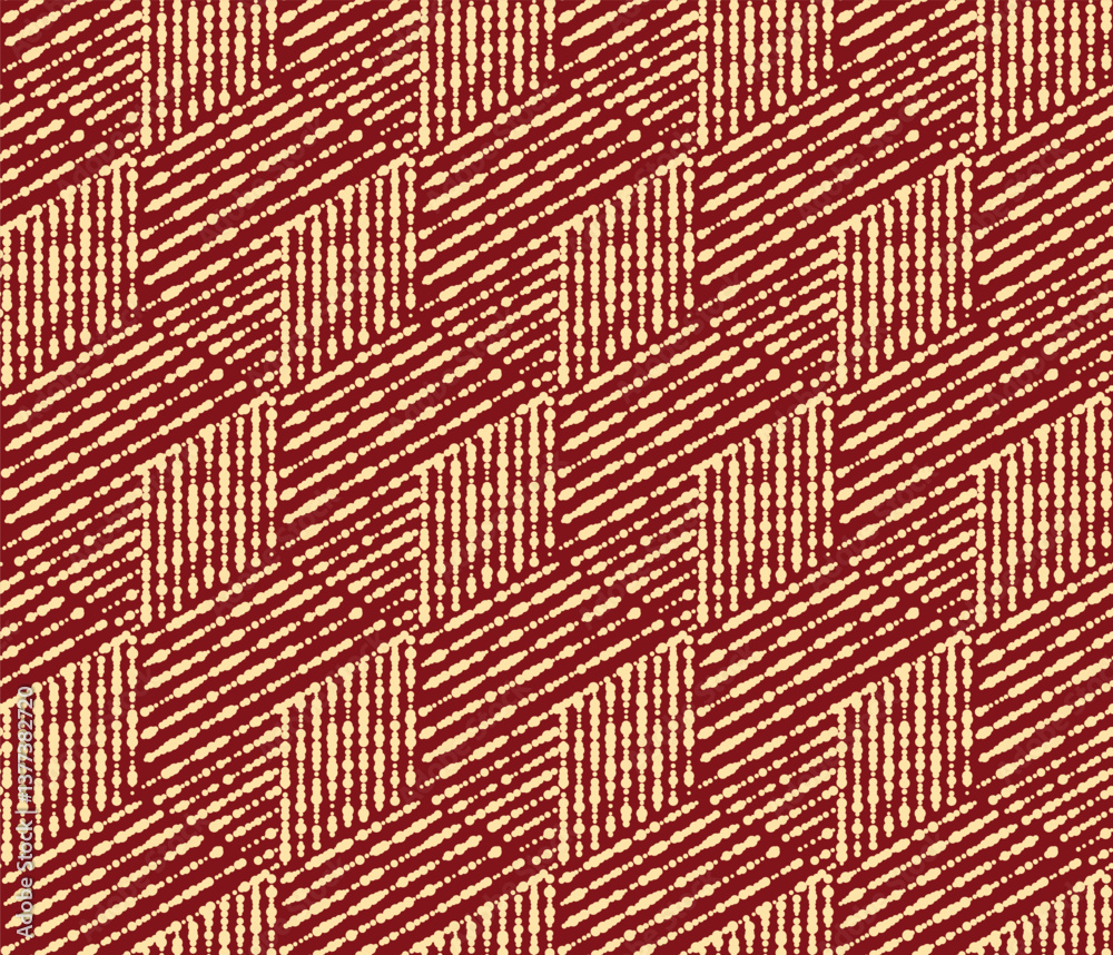 Poster abstract geometric pattern. a seamless vector background. golden and red ornament. graphic modern pa