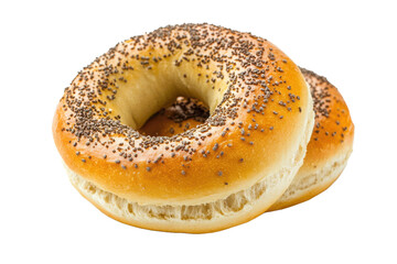 Golden Brown Bagels with Poppy Seeds