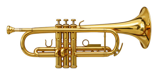 Obraz premium 輝く金管楽器トランペット