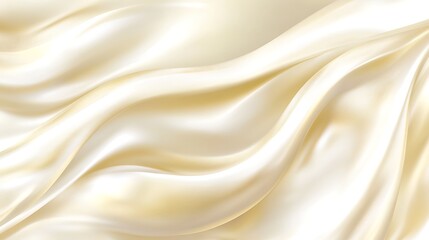 Obraz premium Elegant ivory fabric flowing with soft graceful folds and lines