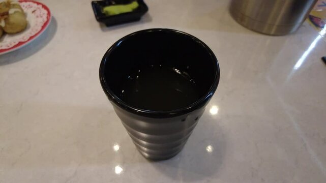 Hot Green Tea in a cup