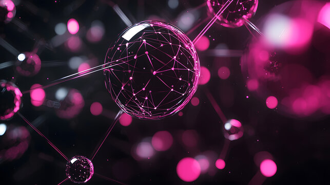 Blockchain cybersecurity visualized abstract wallpaper background technology digital environment futuristic viewpoint