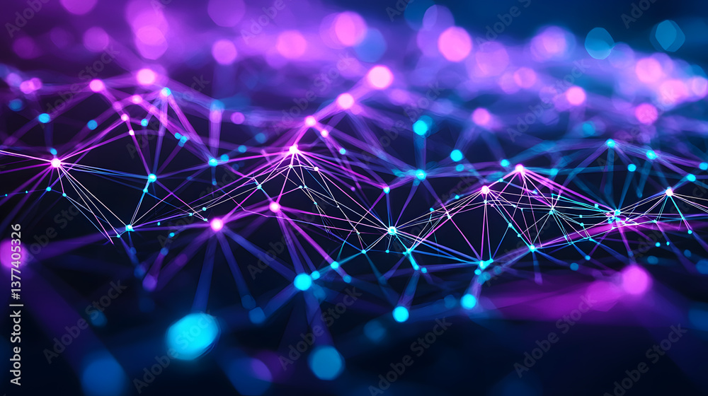 Poster cybersecurity and encryption connections digital background wallpaper tech environment abstract view