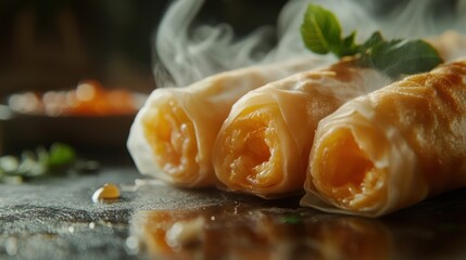 Steaming crepes, kitchen, food blog